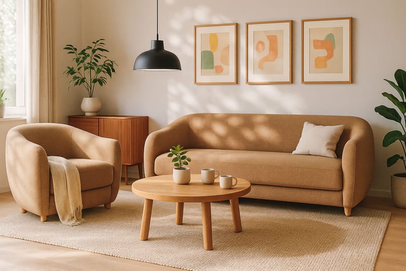 Axelfors 3-personers Sofa - Brun - Møbler - Sofaer - 3 personers sofa