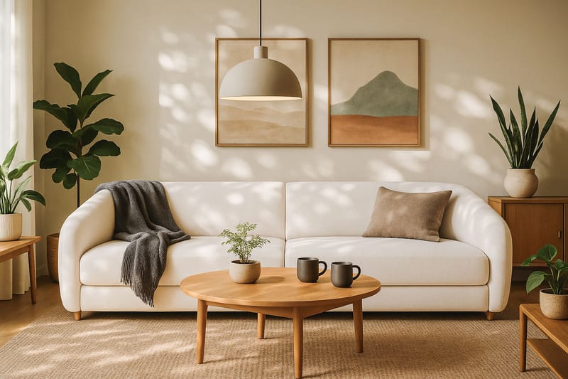 Axelfors 4-personers Sofa - Beige - Møbler - Sofaer - 4 personers sofa