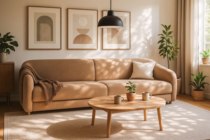 Axelfors 4-personers Sofa - Brun - Møbler - Sofaer - 4 personers sofa