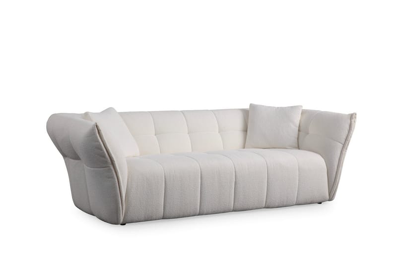 Azzo 3-personers Sofa, Hvid