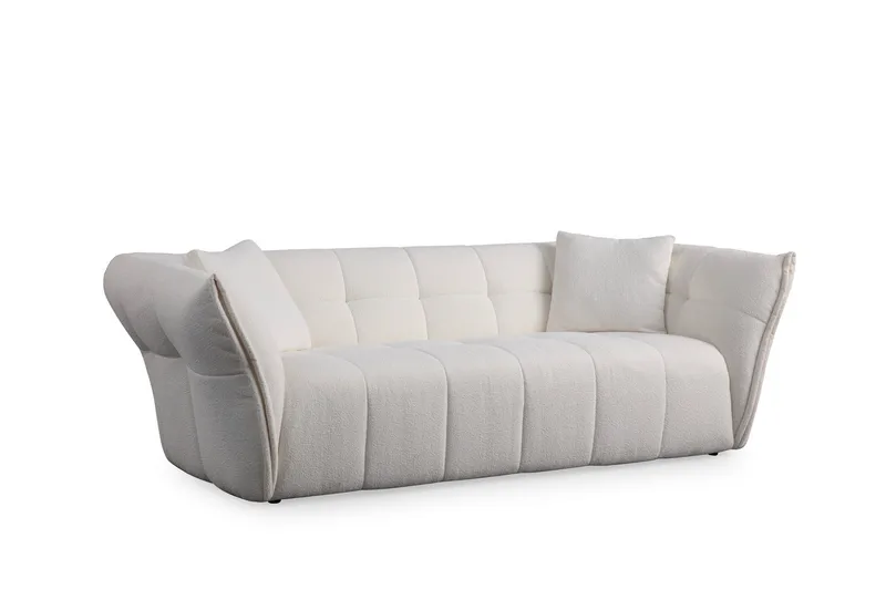 Azzo 3-personers Sofa, Hvid
