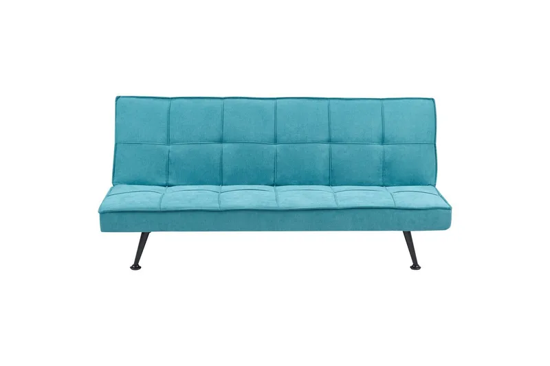 Bäddsoffa Beliani Hasle Blå, Svart blue, Blå