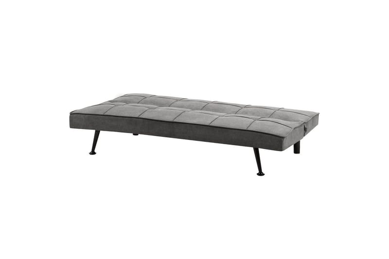 Bäddsoffa Beliani Hasle Blå, Svart Grey||Black - Møbler - Sofaer - Sovesofaer