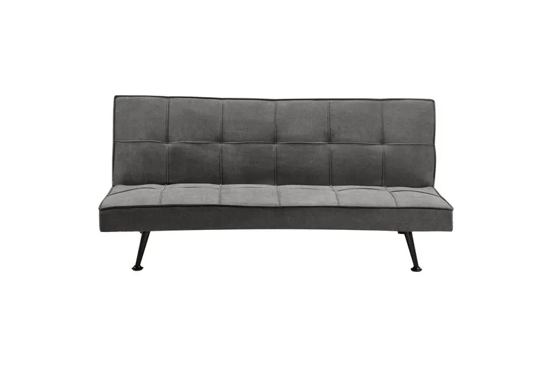 Bäddsoffa Beliani Hasle Blå, Svart Grey||Black - Møbler - Sofaer - Sovesofaer