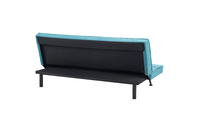 Bäddsoffa Beliani Hasle Blå, Svart NO_BRAND blue - Blå - Møbler - Sofaer - Sovesofaer
