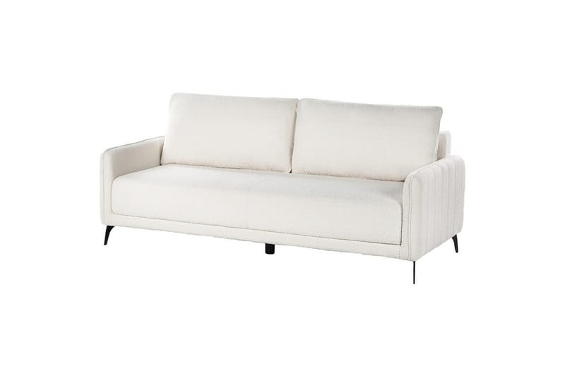 Bäddsoffa Beliani Heming Brun, Svart White - Hvid - Møbler - Sofaer - 2 personers sofa