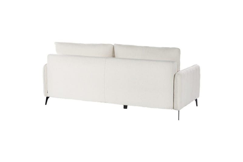 Bäddsoffa Beliani Heming Brun, Svart White - Hvid - Møbler - Sofaer - 2 personers sofa