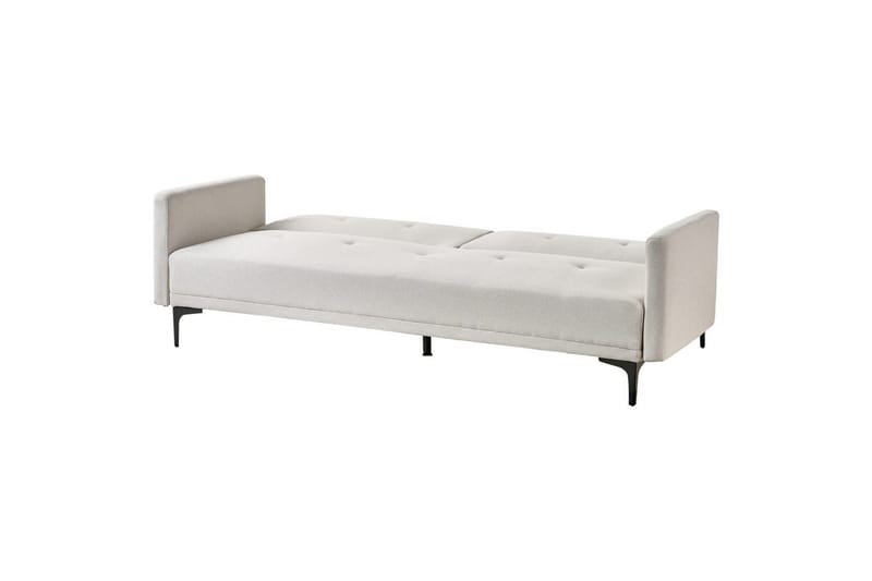 Bäddsoffa Beliani Lucan Beige, svart Beige - Beige - Møbler - Sofaer - Sofagrupper
