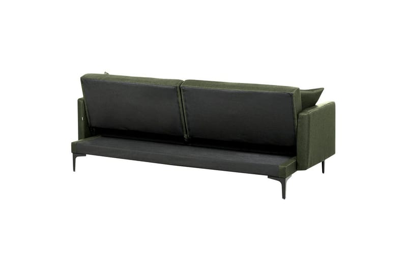 Bäddsoffa Beliani Lucan Beige, svart Green||Black - Møbler - Sofaer - 2 personers sofa