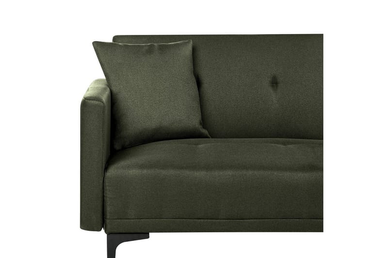 Bäddsoffa Beliani Lucan Beige, svart Green||Black - Møbler - Sofaer - 2 personers sofa