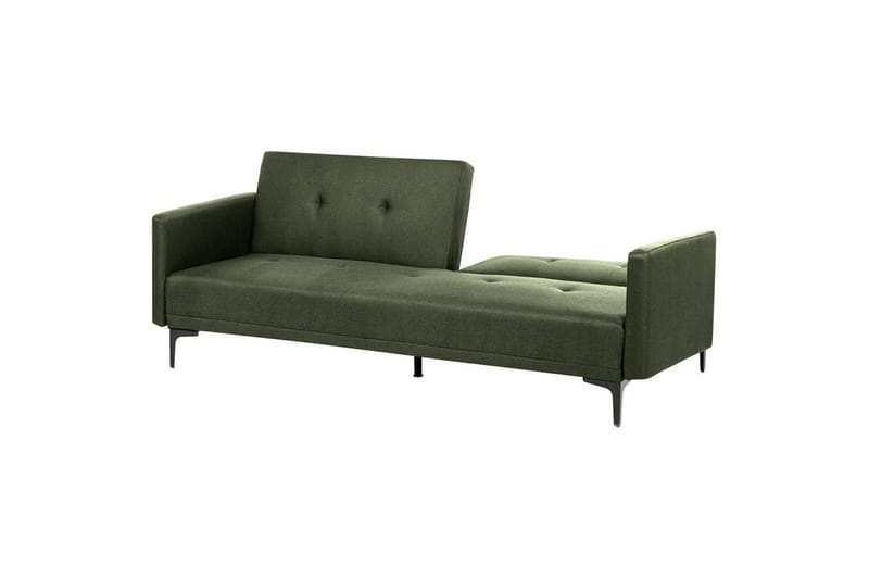Bäddsoffa Beliani Lucan Beige, svart Green||Black - Møbler - Sofaer - 2 personers sofa