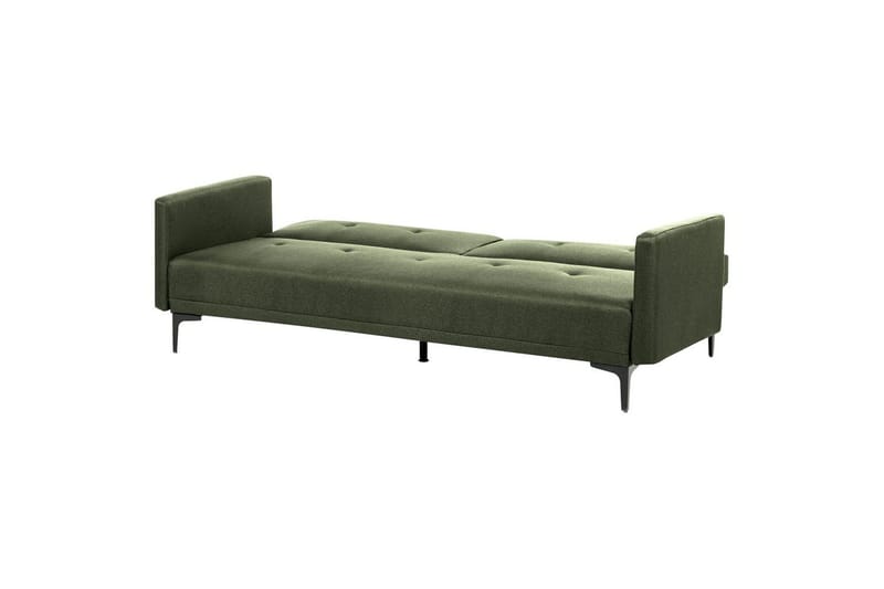 Bäddsoffa Beliani Lucan Beige, svart Green||Black - Møbler - Sofaer - 2 personers sofa