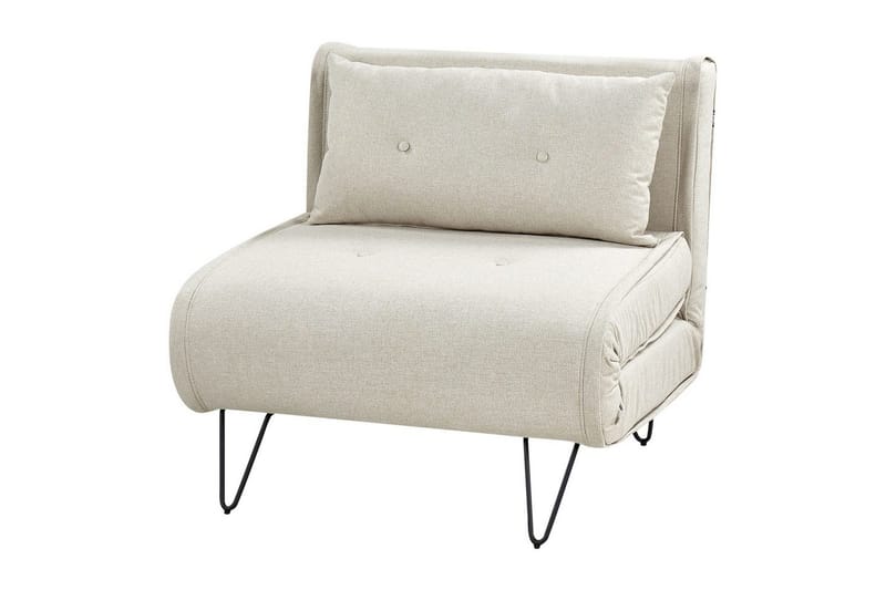 Bäddsoffa Beliani Vestfold Beige, svart Beige||Black - Møbler - Sofaer - Sovesofaer