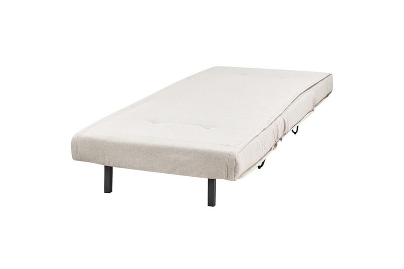 Bäddsoffa Beliani Vestfold Beige, svart Beige||Black - Møbler - Sofaer - Sovesofaer