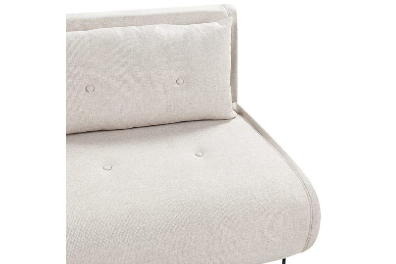 Bäddsoffa Beliani Vestfold Beige, svart Beige||Black - Møbler - Sofaer - Sovesofaer