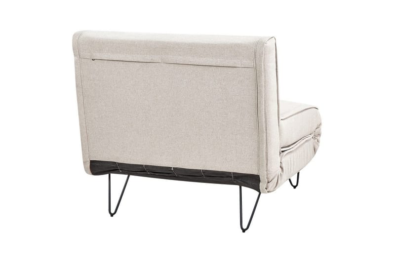 Bäddsoffa Beliani Vestfold Beige, svart Beige||Black - Møbler - Sofaer - Sovesofaer