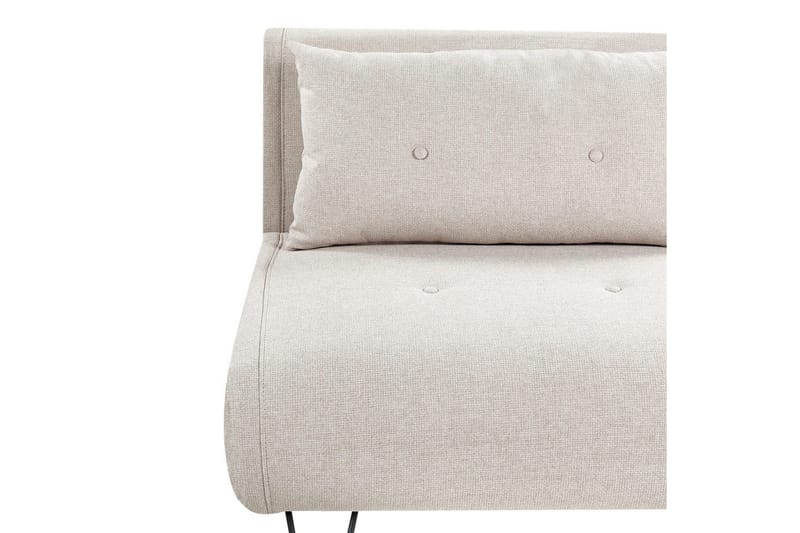 Bäddsoffa Beliani Vestfold Beige, svart Beige||Black - Møbler - Sofaer - Sovesofaer