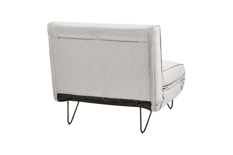 Bäddsoffa Beliani Vestfold Beige, svart Grey||Black - Møbler - Sofaer - Sovesofaer