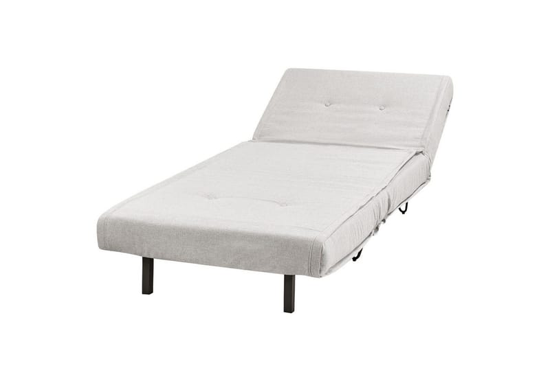 Bäddsoffa Beliani Vestfold Beige, svart Grey||Black - Møbler - Sofaer - Sovesofaer