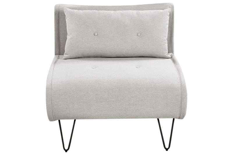 Bäddsoffa Beliani Vestfold Beige, svart Grey||Black - Møbler - Sofaer - Sovesofaer