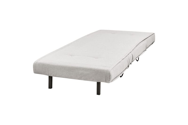 Bäddsoffa Beliani Vestfold Beige, svart Grey||Black - Møbler - Sofaer - Sovesofaer