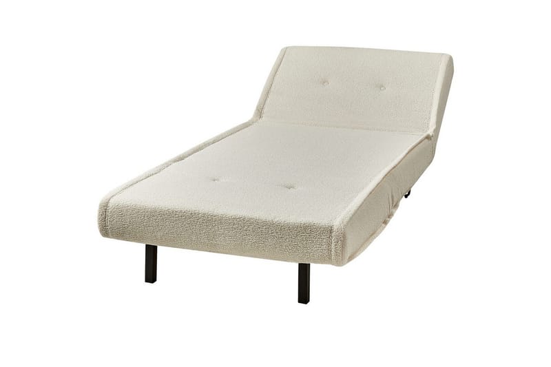 Bäddsoffa Beliani Vestfold Beige, svart Offwhite - Hvid - Møbler - Sofaer - Sovesofaer