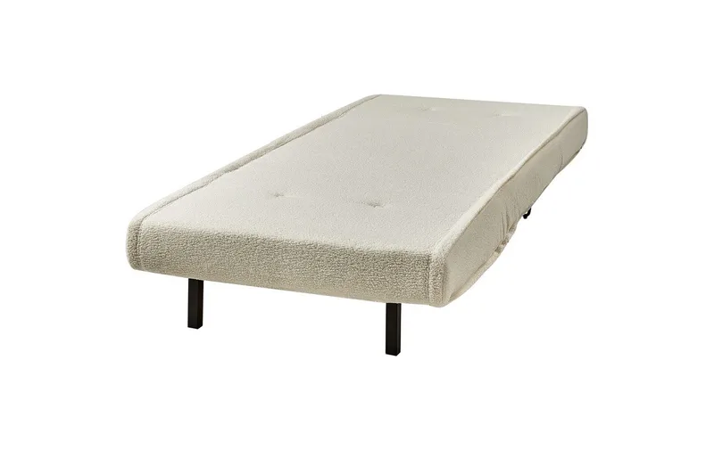 Bäddsoffa Beliani Vestfold Beige, svart Offwhite - Hvid - Møbler - Sofaer - Sovesofaer