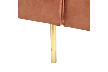 Bäddsoffa Beliani Visnes Brun, Guld Brown||GOLD - Møbler - Sofaer - Sovesofaer