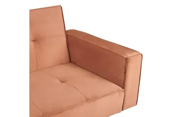 Bäddsoffa Beliani Visnes Brun, Guld Brown||GOLD - Møbler - Sofaer - Sovesofaer