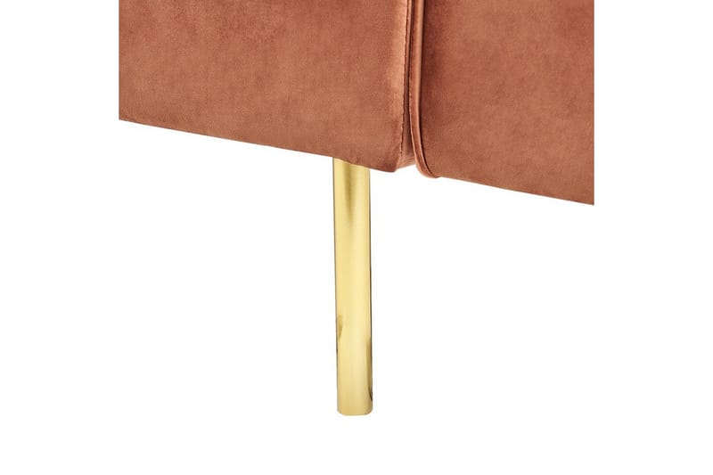 Bäddsoffa Beliani Visnes Brun, Guld NO_BRAND Brown||GOLD - Møbler - Sofaer - Sovesofaer