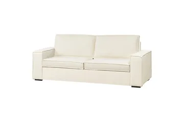 Bäddsoffa Beliani Vuokatti Brun White - Møbler - Sofaer - Sovesofaer
