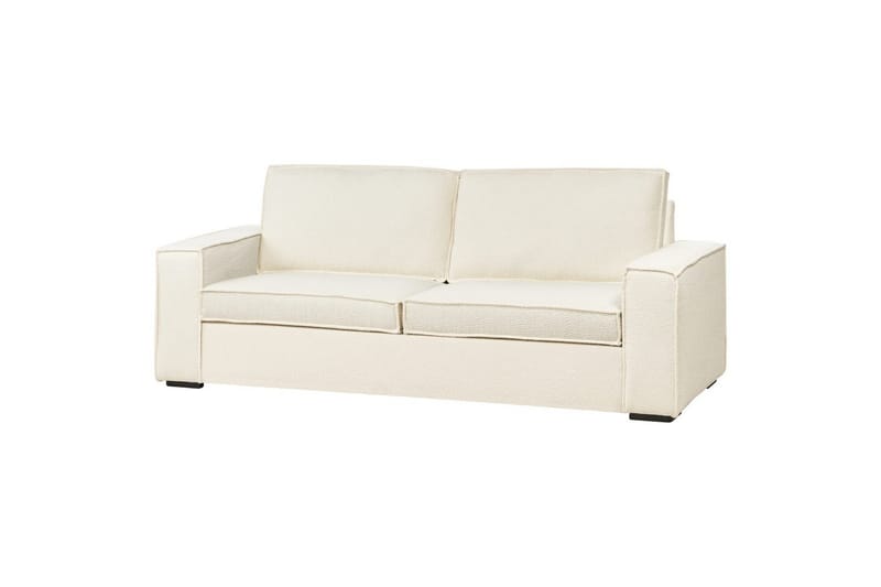Bäddsoffa Beliani Vuokatti Brun White - Møbler - Sofaer - Sovesofaer