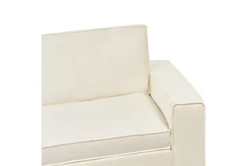 Bäddsoffa Beliani Vuokatti Brun White - Møbler - Sofaer - Sovesofaer