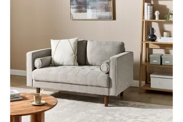 Babur Sofa 2-personers - Taupe/Mørkt træ - Møbler - Sofaer - 2 personers sofa