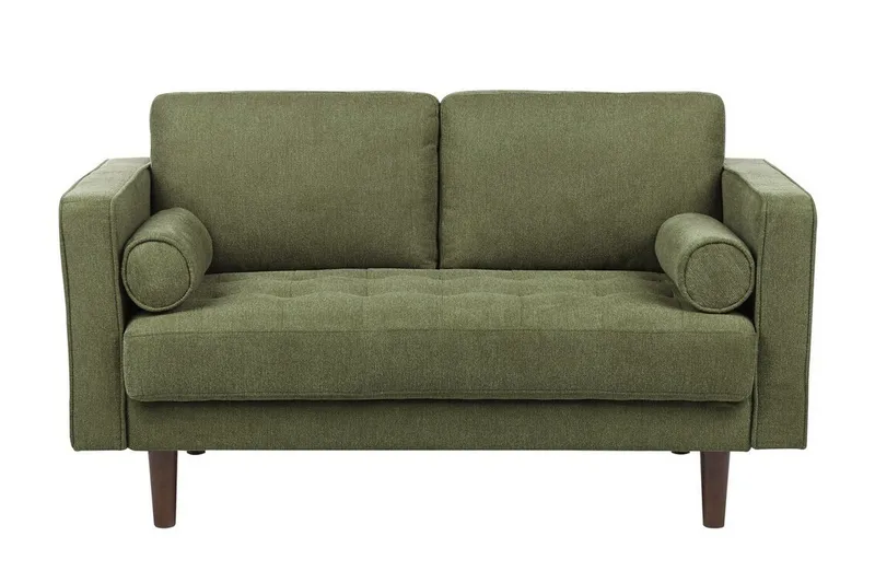 Babur Sofa 2-personers, Grøn/Mørkt træ