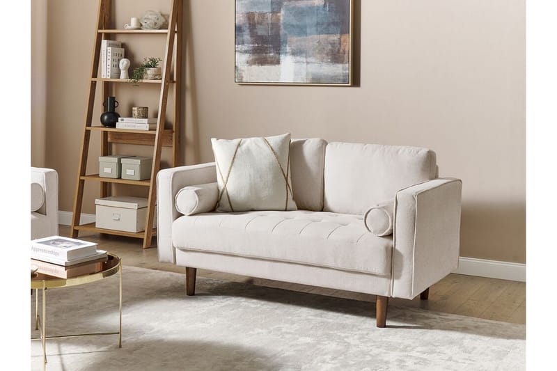 Babur Sofa 2-personers - Beige/Mørkt træ - Møbler - Sofaer - 2 personers sofa