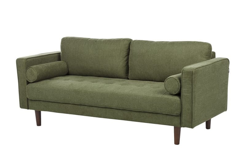 Babur Sofa 3-personers - Grøn/Mørkt træ - Møbler - Sofaer - 3 personers sofa