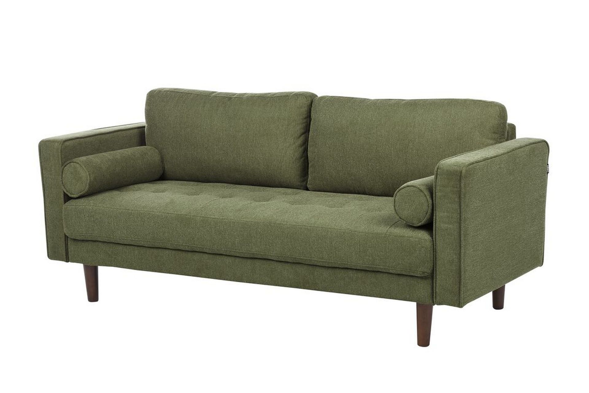 Babur Sofa 3-personers - Grøn/Mørkt træ - Møbler - Sofaer - 3 personers sofa