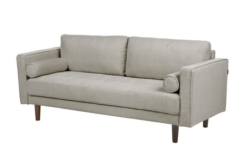 Babur Sofa 3-personers - Taupe/Mørkt træ - Møbler - Sofaer - 3 personers sofa
