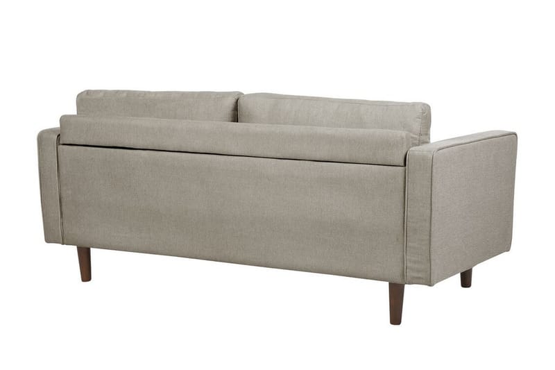 Babur Sofa 3-personers - Taupe/Mørkt træ - Møbler - Sofaer - 3 personers sofa