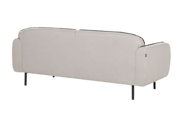 Balint 3-personers Dyb Buet Sofa i Stof med Paspoal - Grå - Møbler - Sofaer - 3 personers sofa