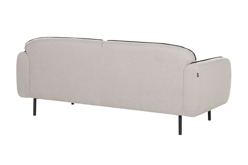 Balint 3-personers Dyb Buet Sofa i Stof med Paspoal - Grå - Møbler - Sofaer - 3 personers sofa