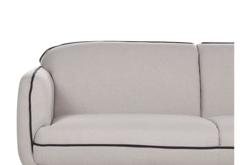 Balint 3-personers Dyb Buet Sofa i Stof med Paspoal - Grå - Møbler - Sofaer - 3 personers sofa