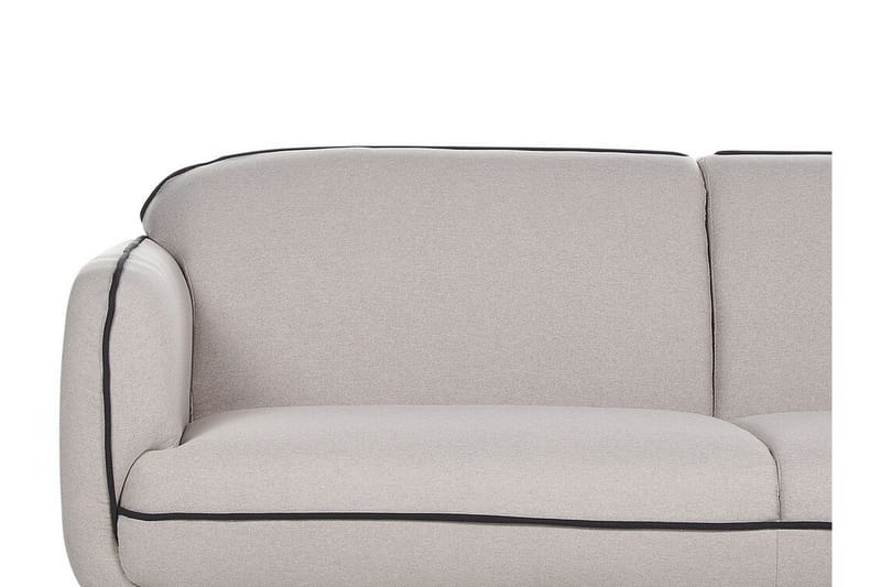 Balint 3-personers Dyb Buet Sofa i Stof med Paspoal - Grå - Møbler - Sofaer - 3 personers sofa