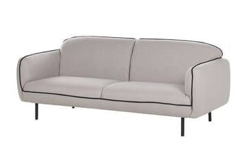 Balint 3-personers Dyb Buet Sofa i Stof med Paspoal - Grå - Møbler - Sofaer - 3 personers sofa