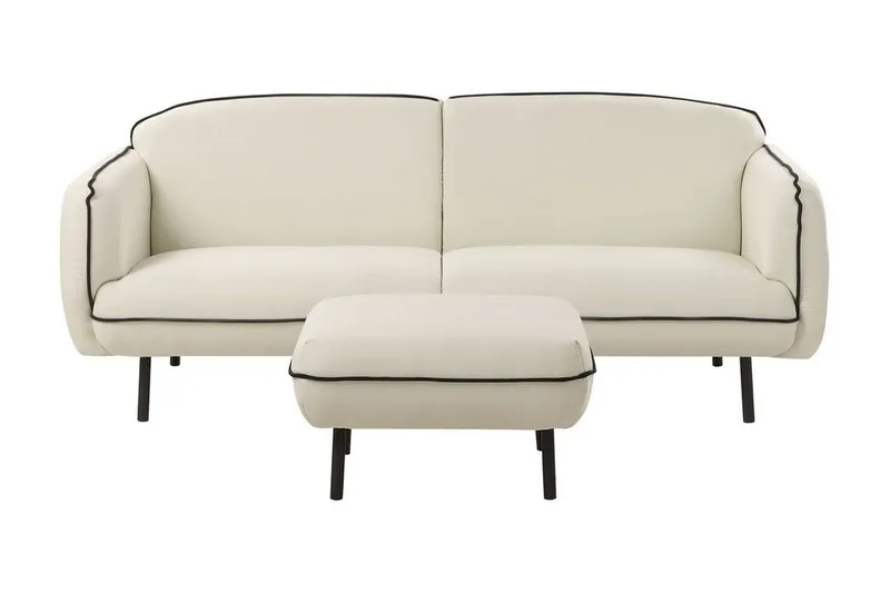 Balint Sofa 3-personers, Beige/Sort