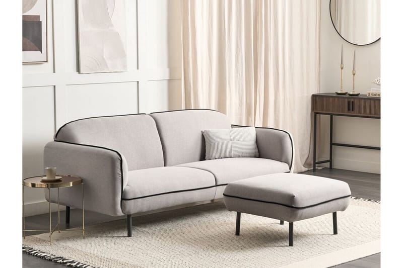 Balint Sofa 3-personers - Grå/Sort - Møbler - Sofaer - 3 personers sofa