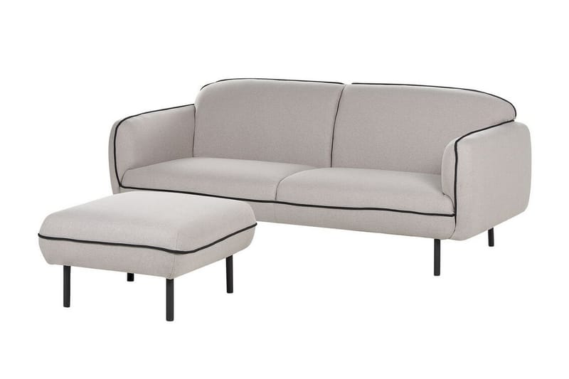 Balint Sofa 3-personers - Grå/Sort - Møbler - Sofaer - 3 personers sofa