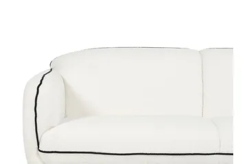 Balint Sofa 3-personers - Hvid/Sort - Møbler - Sofaer - 3 personers sofa