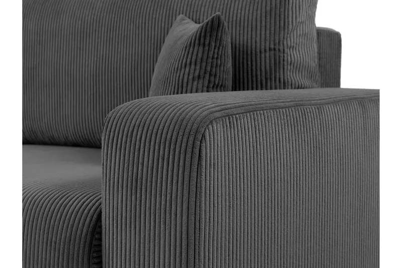 Barile Sovesofa 3-personers i Plys - Grå - Møbler - Sofaer - Sovesofaer